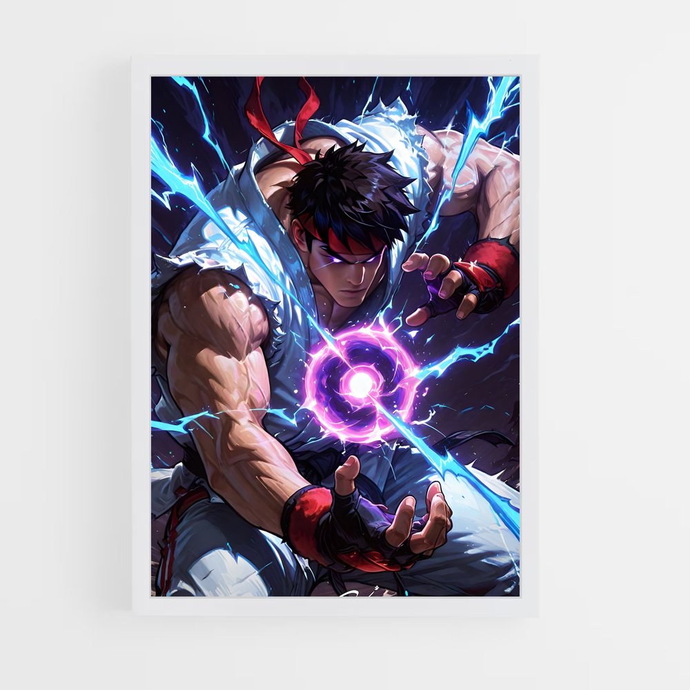Poster Duel Chromatique – affiche Street Fighter (vue 3)